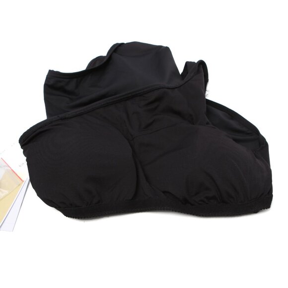 Michael Kors Cut-Out One-Shoulder One-Piece Swimsuit Side-Logo Black White 10 - Picture 8 of 9